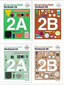 Dimensions Math Level 2 Kit (4 Books) -- Textbooks 2A and 2B, and Workbooks 2A and 2B