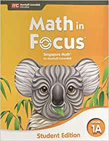 Student Edition Volume a Grade 1 2020 (Math in Focus K-5 2020 English)