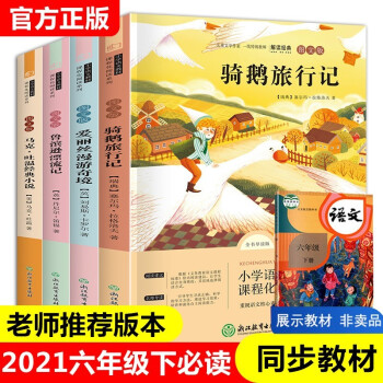 快樂讀書吧六年級下冊全4冊魯濱遜漂流記馬克吐溫經(jīng)典小說麗絲漫游奇境尼爾斯騎鵝旅行記課外閱讀書