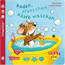 Baden, planschen, Haare waschen