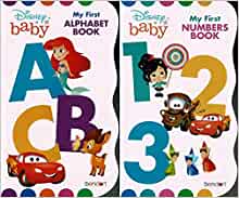 Disney Baby - My First Alphabet & Numbers Books - Children's Board Book (Set of 2 Books)