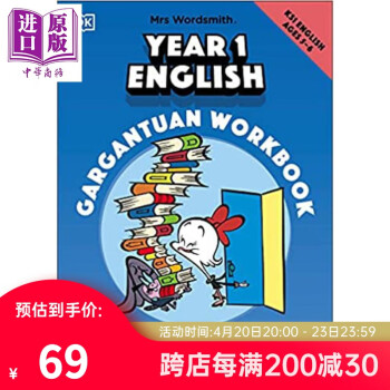 DK:沃德史密斯夫人英語練習冊1階(5-6歲)英文原版 進口原版 Mrs Wordsmith DK