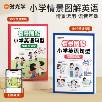 時(shí)光學(xué) 情景圖解法小學(xué)英語句型情景學(xué)句型流利說語法知識(shí)大全訓(xùn)練30大情景主題114個(gè)精講句型