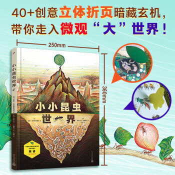 小小昆蟲世界(中國科學院動物陳睿博士審校推薦! 40+創(chuàng)意立體折頁設計, 帶你走入微觀"大"世界! )