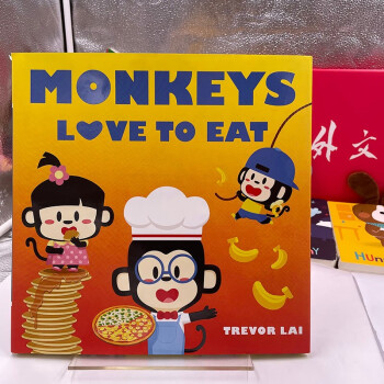 Monkeys Love to Eat 進(jìn)口原版圖書 正版現(xiàn)貨 外文書店 兒童繪本