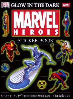 Glow in the Dark Marvel Heroes Sticker Book