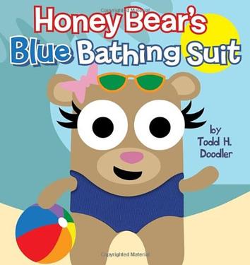 Honey Bear's blue Bathing Suit