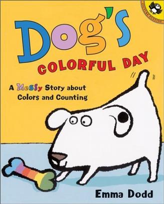 Dog's Colorful Day