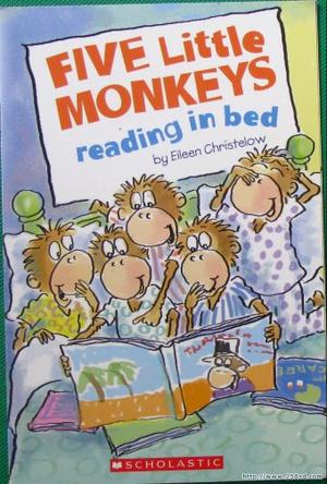 Five Little Monkeys Reading in bed