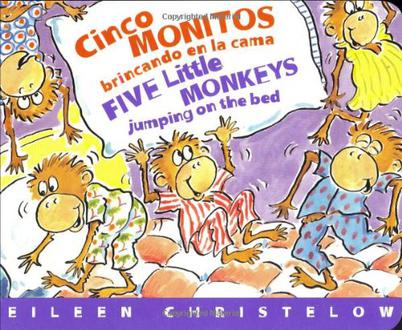 Cinco Monitos Brincando en la Cama/Five Little Monkeys Jumping On The Bed