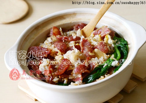 昨天做的煲仔飯
