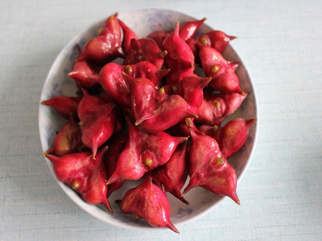 紅嫩嫩的菱角