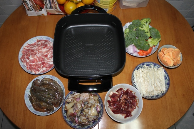 在家吃烤肉