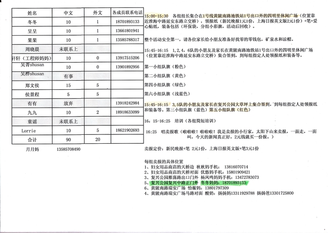 6/9復(fù)興公園義賣(mài)