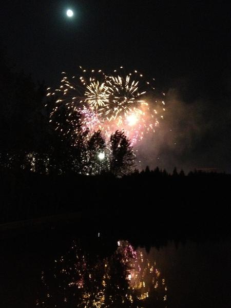 中秋夜看煙花的經