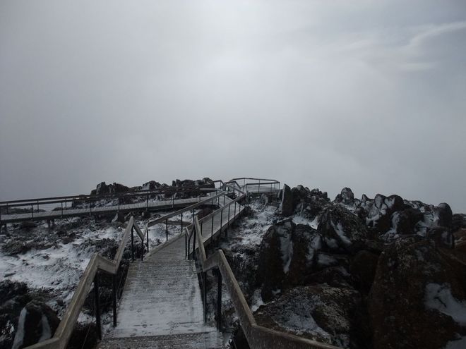 惠靈頓山上打雪仗