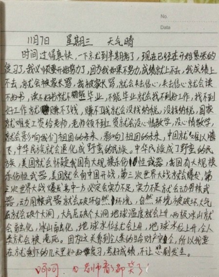 小學(xué)生日記——復(fù)