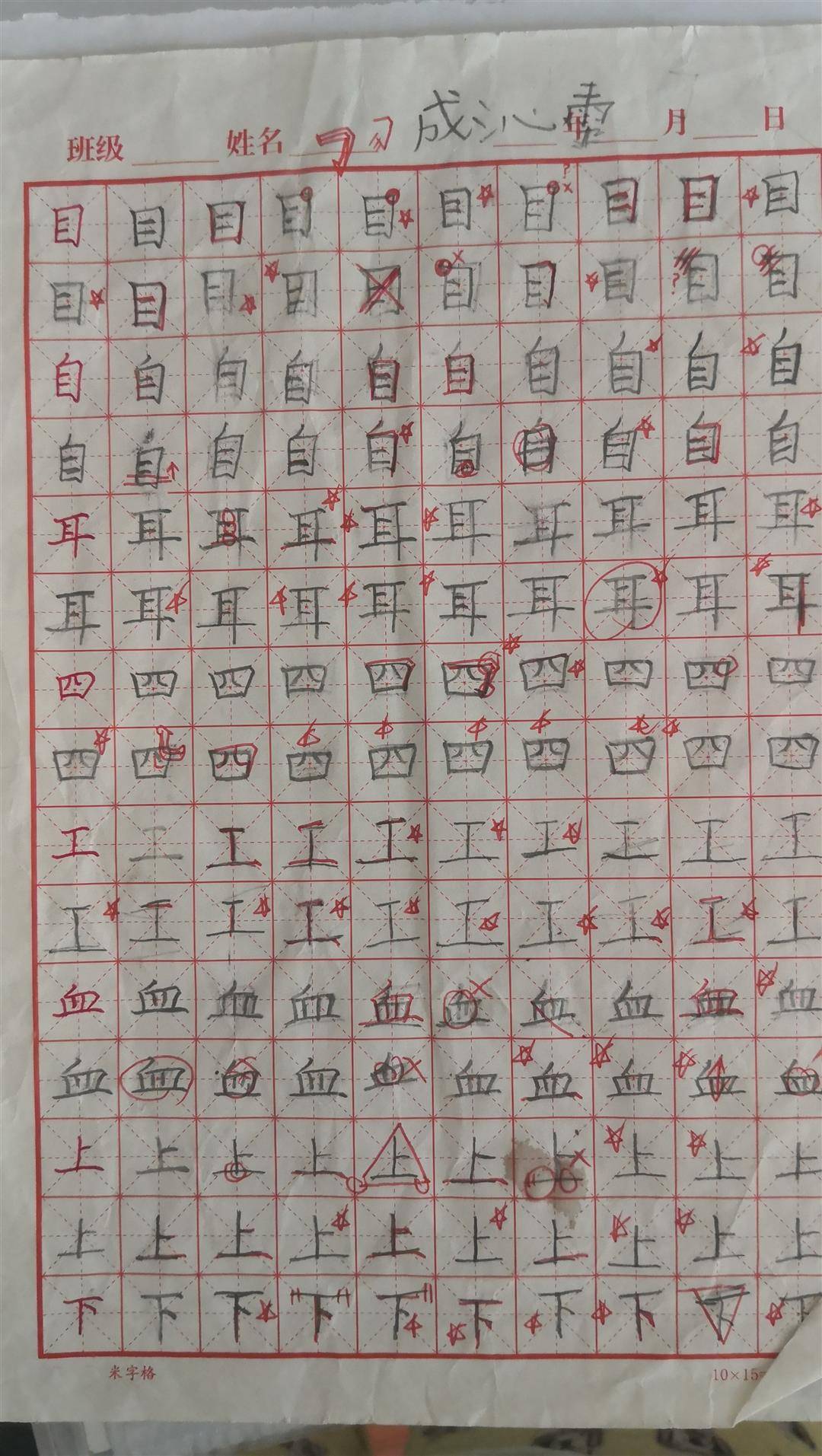 一年級(jí)總結(jié)之寫字