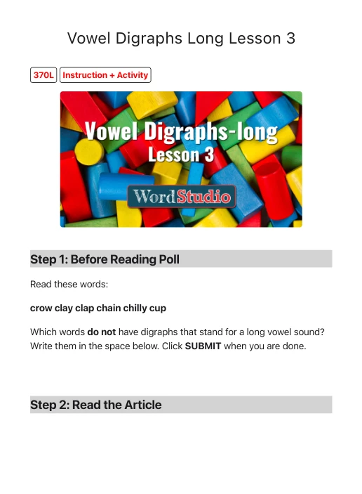 Achieve3000: Vow