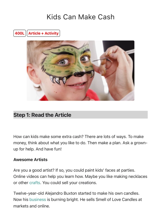 Achieve3000: Kid