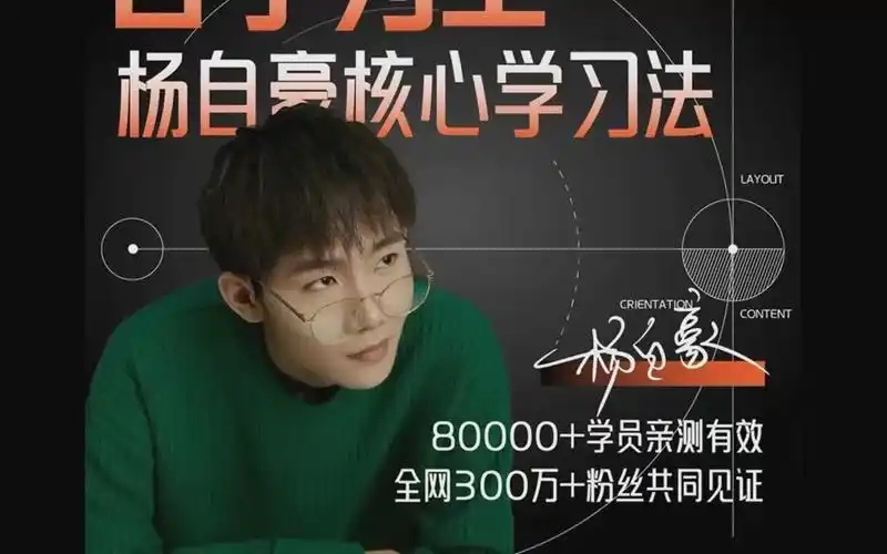 杨自豪核心学习法