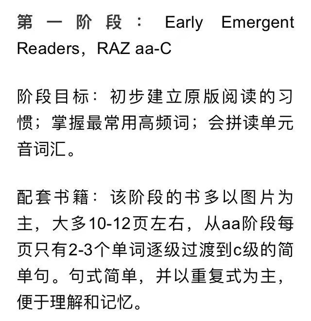 Raz分級閱讀簡介