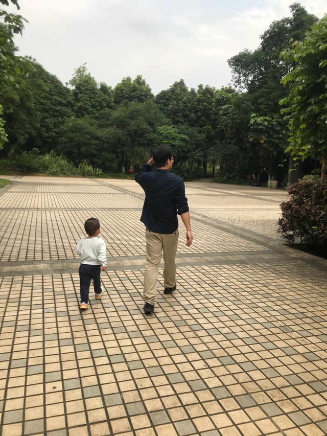 小兔子、公園、塔