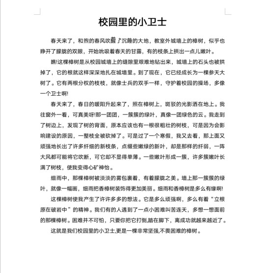 六下的第一篇文章