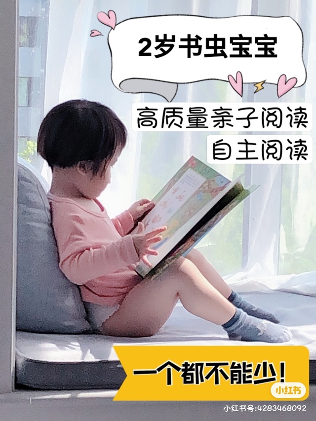 2歲書蟲寶寶！親