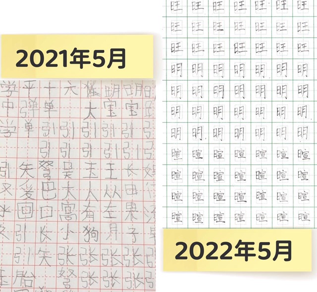 練字的第一年