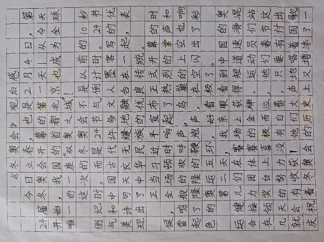 四上寒假作文一一