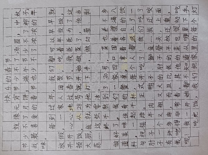 四上寒假作文一一