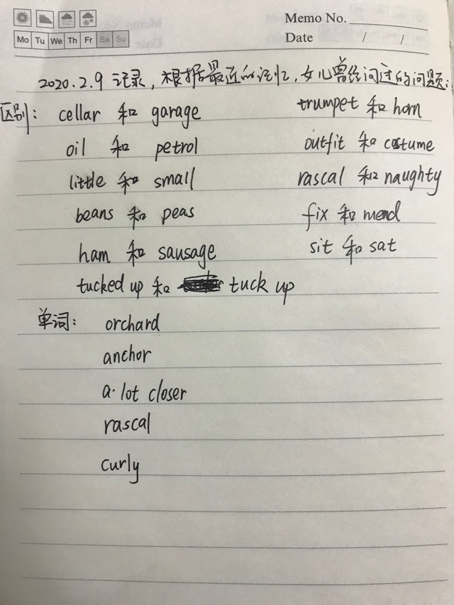 詞匯積累