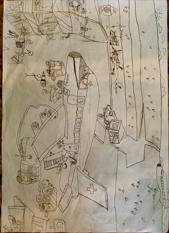 最近娃画的画