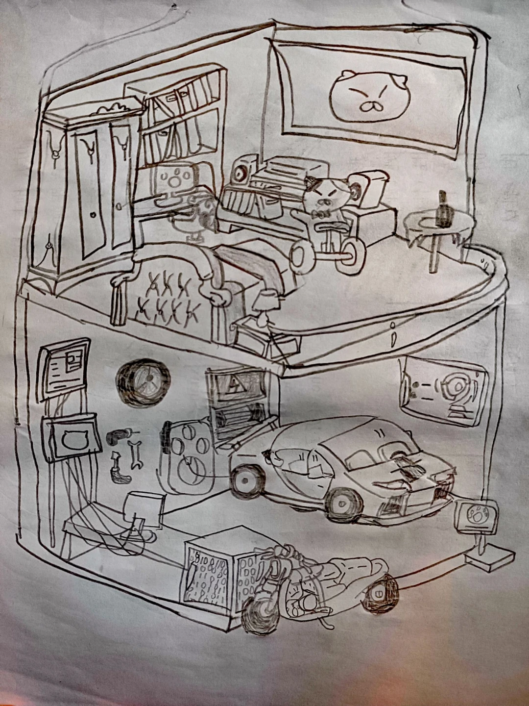 最近娃画的画