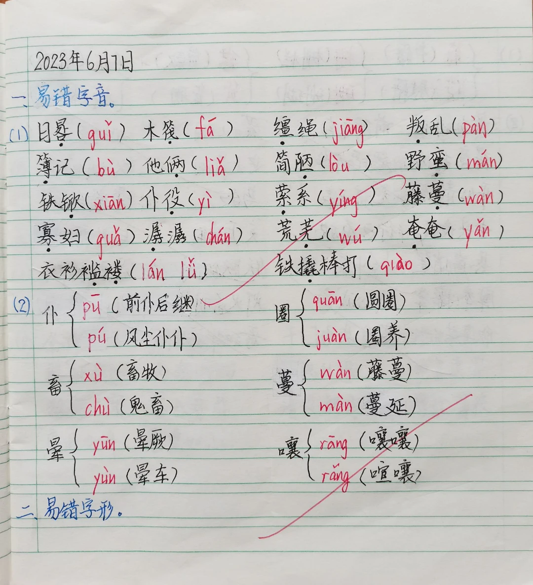 六下學習小結